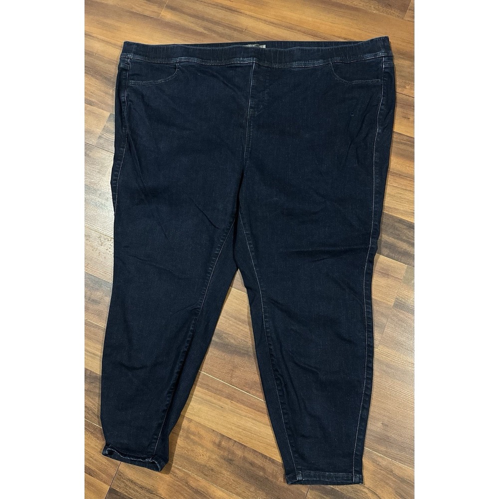 Torrid Lean Jeans Pull On Skinny Dark Blue Stretch Denim Womens Plus 6R